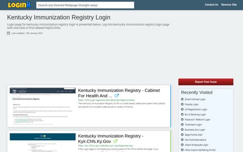 Kentucky Immunization Registry Login - Loginii.com