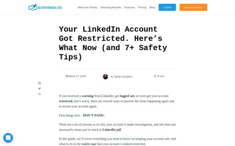 Your LinkedIn Account Got Restricted. Here's What Now (and ...