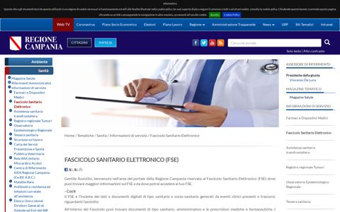 Fascicolo Sanitario Elettronico - Regione Campania