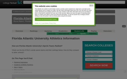 Florida Atlantic University Athletics Programs - College Factual