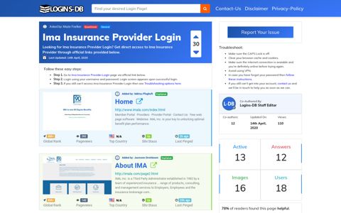 Ima Insurance Provider Login - Logins-DB