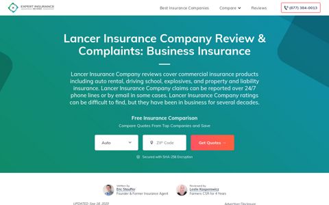 Lancer Insurance Company Review & Complaints: Business ...