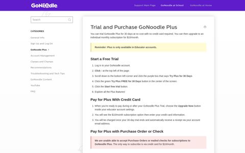 Trial and Purchase GoNoodle Plus - GoNoodle Knowledge ...