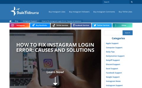 How to Fix Instagram Login Error: Causes & Solutions ...