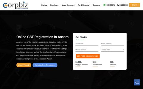 Online GST Registration in Assam - Corpbiz