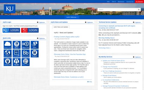 myKU Portal - The University of Kansas