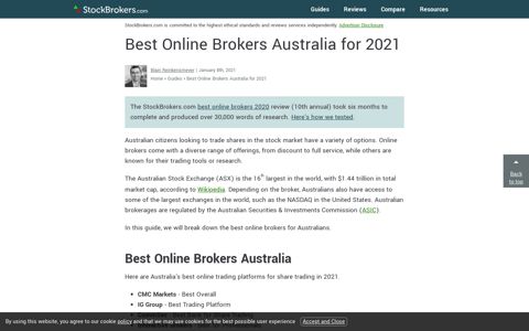 5 Best Online Brokers Australia for 2020 | StockBrokers.com
