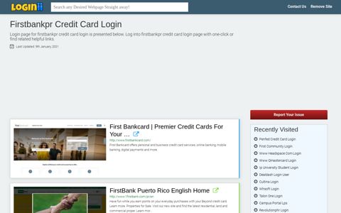 Firstbankpr Credit Card Login - Loginii.com