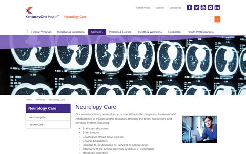 KentuckyOne Health - Louisville Market - Neurology Care ...