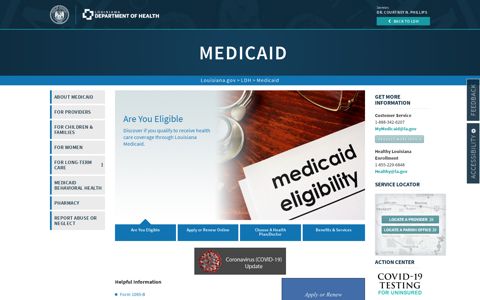Medicaid | Department of Health | State of Louisiana