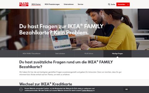 IKEA FAMILY Bezahlkarte - Häufige Fragen | Ikano Bank