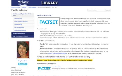 FactSet Account Registration -- for All Users - FactSet ...