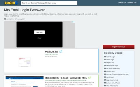 Mts Email Login Password - Loginii.com