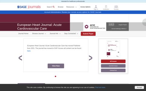 European Heart Journal: Acute Cardiovascular Care: SAGE ...