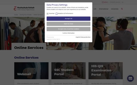 Online Services | Hochschule Anhalt
