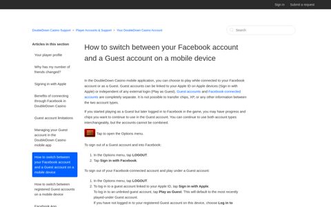 How to switch between your Facebook account and a Guest ...