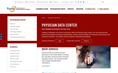 Physician Data Center - FSMB