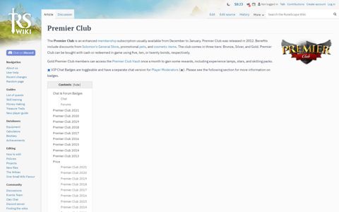 Premier Club - The RuneScape Wiki