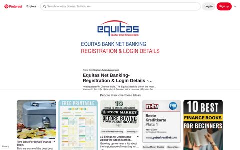 Equitas Net Banking- Registration & Login Details ... - Pinterest