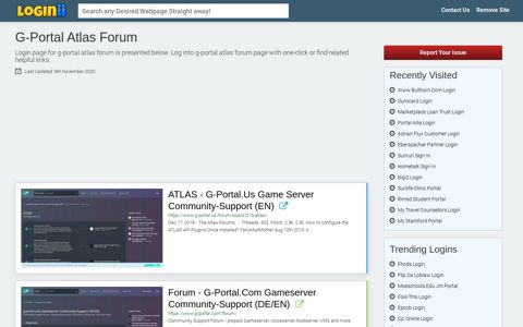 G-portal Atlas Forum - Loginii.com