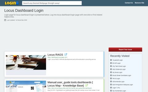 Locus Dashboard Login - Loginii.com