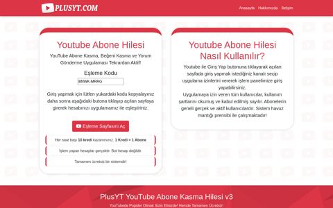 YouTube Abone Hilesi | PlusYT