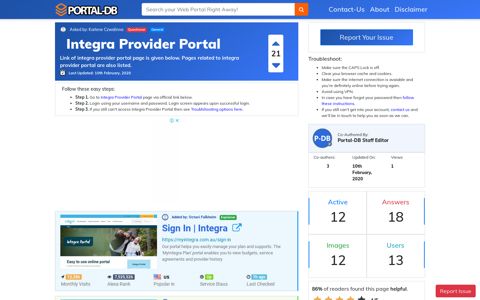 Integra Provider Portal