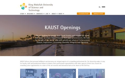 Openings | King Abdullah University - KAUST