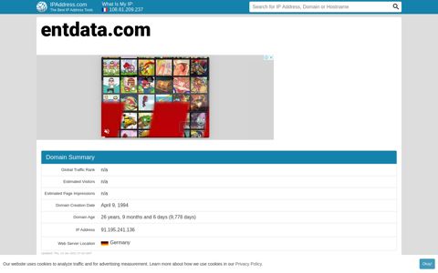 ▷ entdata.com : - This website is for sale! - entdata...