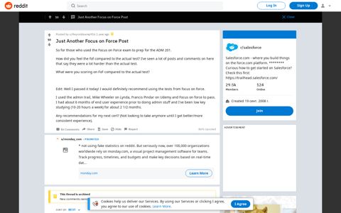 Just Another Focus on Force Post : salesforce - Reddit