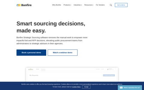 Bonfire Strategic Sourcing Software | Smart Sourcing Decisions