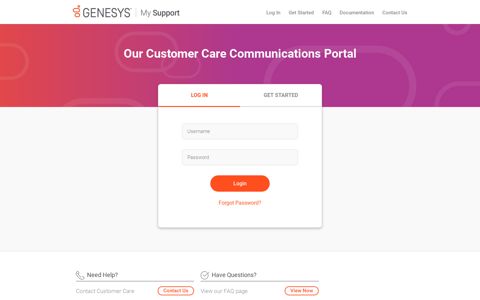 Our Customer Care Communications Portal