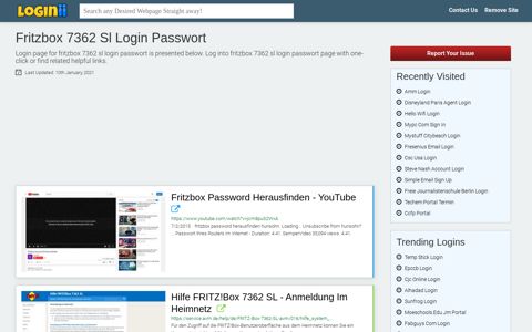 Fritzbox 7362 Sl Login Passwort - Loginii.com