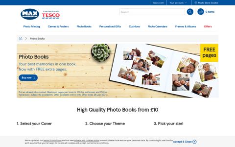 Photo Books UK, Easy to use Photo Book builders - Tesco Photo
