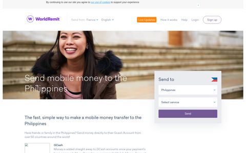 Send Mobile Money to the Philippines | WorldRemit