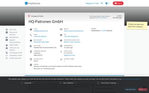 HQ-Patronen GmbH | Implisense