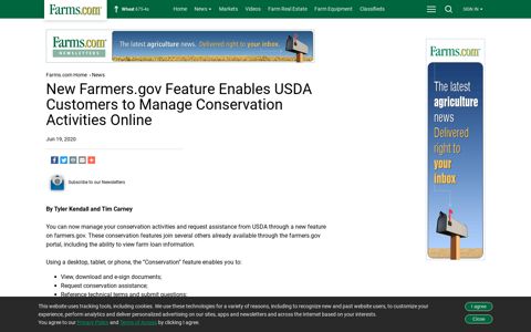 New Farmers.gov Feature Enables USDA Customers to ...