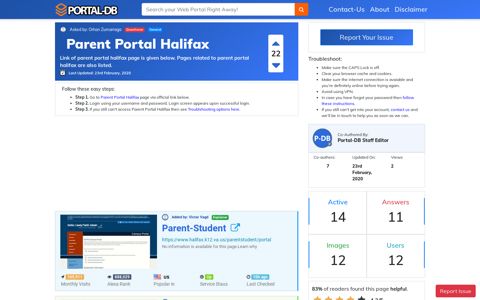 Parent Portal Halifax - Portal Homepage