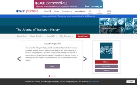 The Journal of Transport History: SAGE Journals