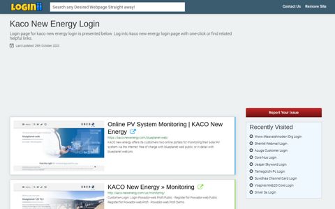Kaco New Energy Login - Loginii.com