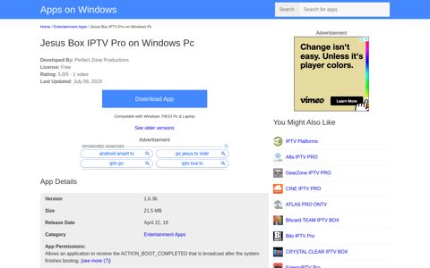 Jesus Box IPTV Pro on Windows PC Download Free - 1.6.36 ...