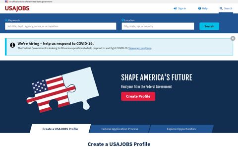 USAJOBS - The Federal Government's official employment site