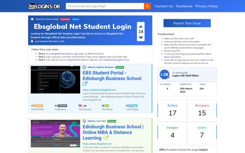 Ebsglobal Net Student Login - Logins-DB