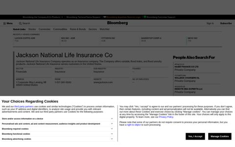 Jackson National Life Insurance Co - Company Profile and ...