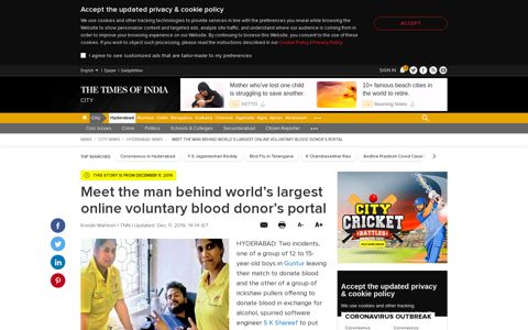 Meet the man behind world's largest online voluntary blood ...