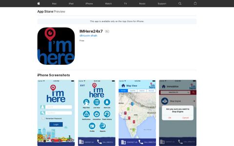 ‎IMHere24x7 on the App Store