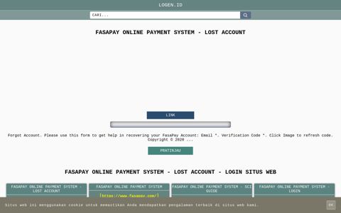 FasaPay Online Payment System - Lost Account - Tinjauan umum ...