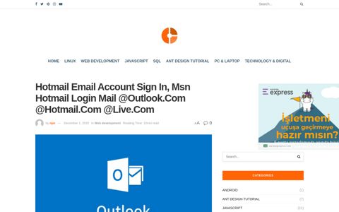 Hotmail Email Account Sign In, Msn Hotmail Login Mail ...