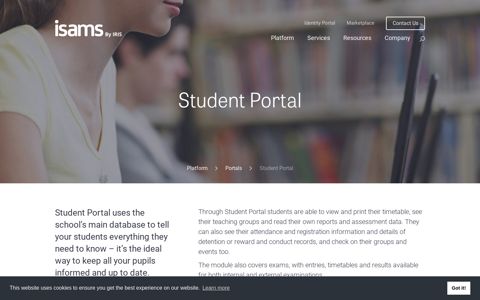 Student Portal - iSAMS