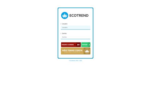 Acesse o Escritório Virtual - Ecotrend.com.br